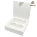 Коробка для 4 цукерок 11,2*11,2*3 см біла, 3 шт