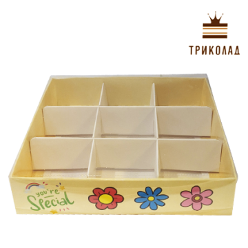 Коробка для цукерок 9 шт 