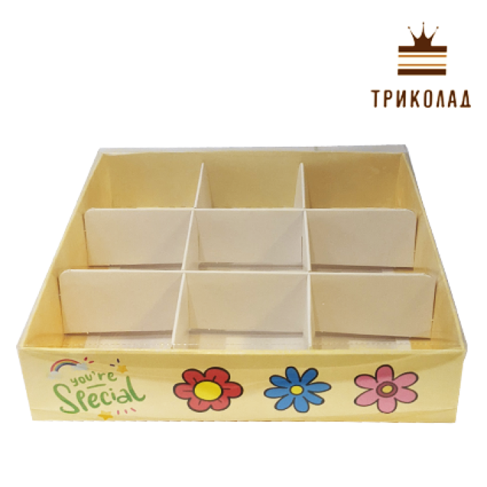 Коробка для цукерок 9 шт 