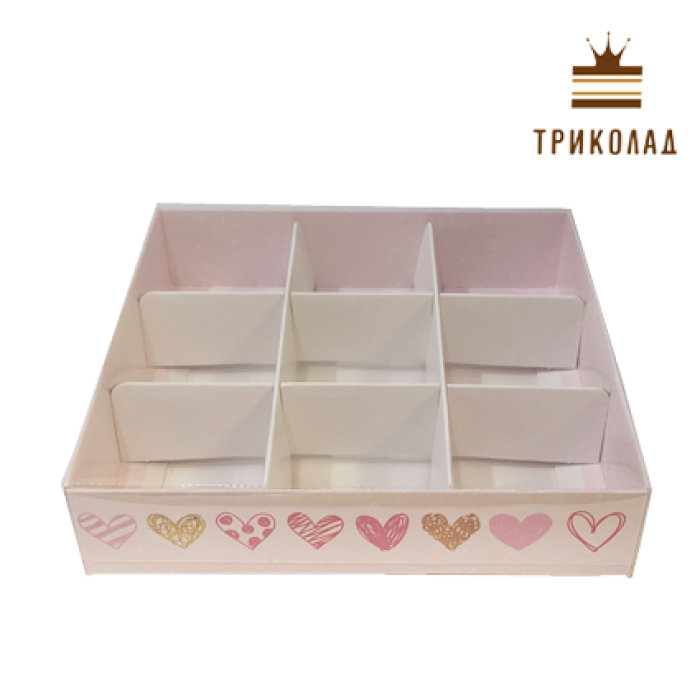 Коробка для цукерок 9 шт 