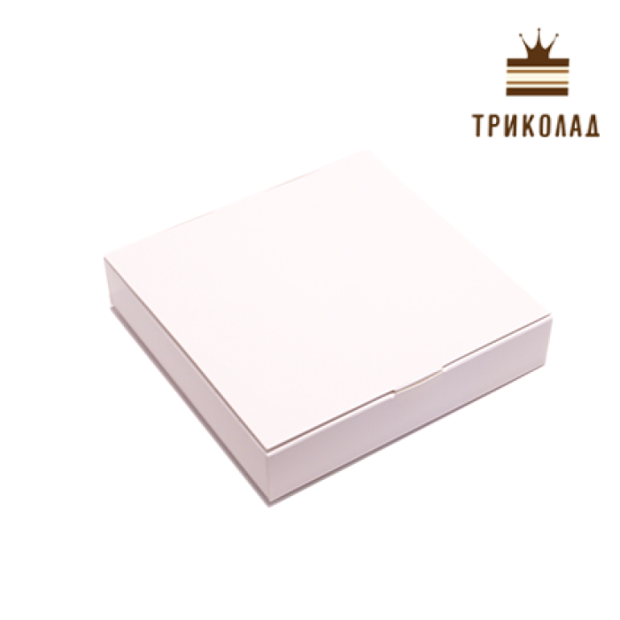 Коробка для цукерок на 9 шт 15,3*15,3*3 см, біла, 3 шт Коробка для цукерок на 9 шт 15,3*15,3*3 см, біла, 3 шт
