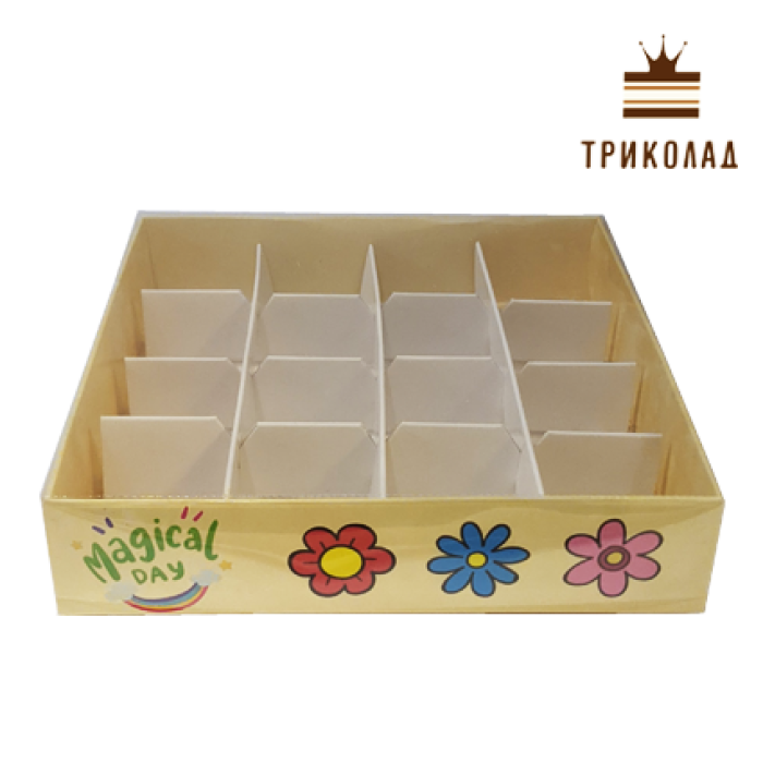 Коробка для цукерок 16 шт Коробка для цукерок 16 шт