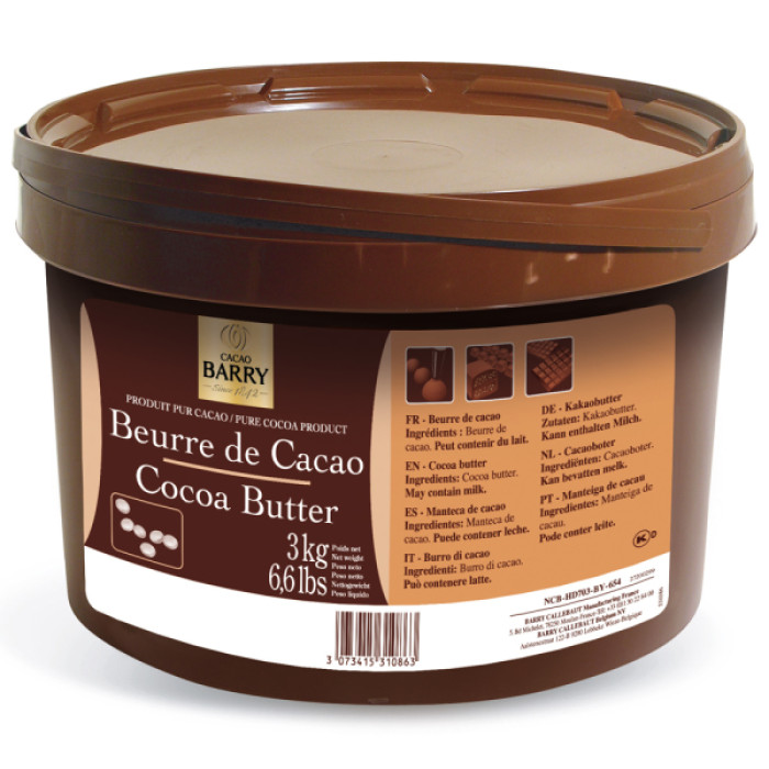 Какао масло дезодороване в пістолях, TM Cacao Barry, Бельгія, 100 г