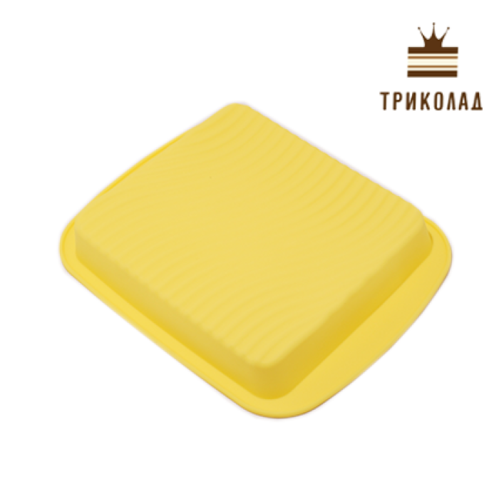 Форма силіконова для випічки «Прямокутна» рельєфне дно (22,5 * 19 см, h 3,5 см), Barb Форма силіконова для випічки «Прямокутна» рельєфне дно (22,5 * 19 см, h 3,5 см), Barb