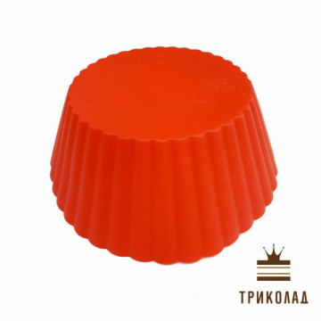 Кекс. Силіконова форма (низ d 10 см, верх d 15,5 см, висота 6,5 см), 1 шт.