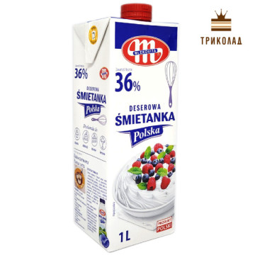 Вершки тваринні Deserowa Smietanka Mlekovita 36% 1 л