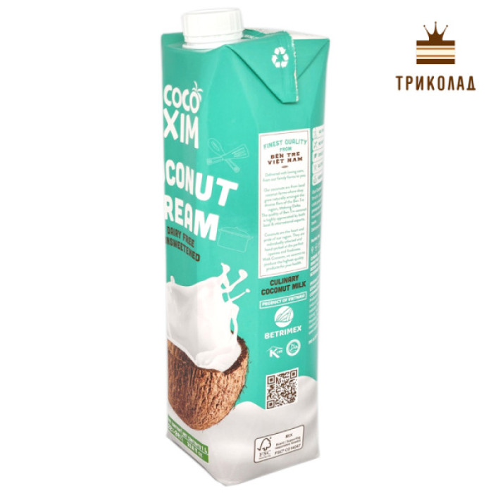 Кокосові вершки 22-24% Cocoxim 1 л Кокосові вершки 22-24% Cocoxim 1 л