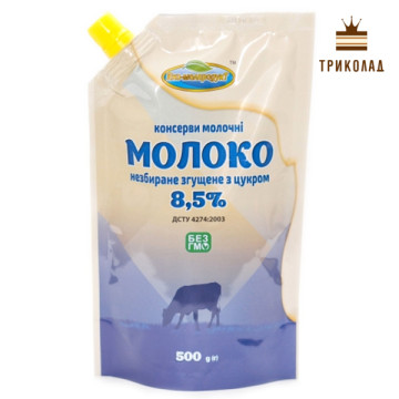 Згущене молоко з цільного молока 8,5% (упаковка), 500 г