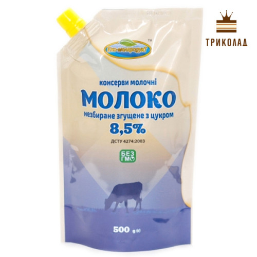 Згущене молоко з цільного молока 8,5% (упаковка), 500 г