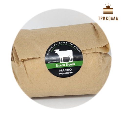 Масло натуральне вершкове 82% крафтове TM Green Goods 1 кг