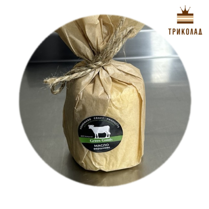 Масло натуральне вершкове 82% крафтове TM Green Goods 1 кг Масло натуральне вершкове 82% крафтове TM Green Goods 1 кг