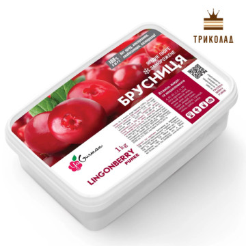 Пюре журавлини (100%) заморожене ТМ Я-Гурман 500 г