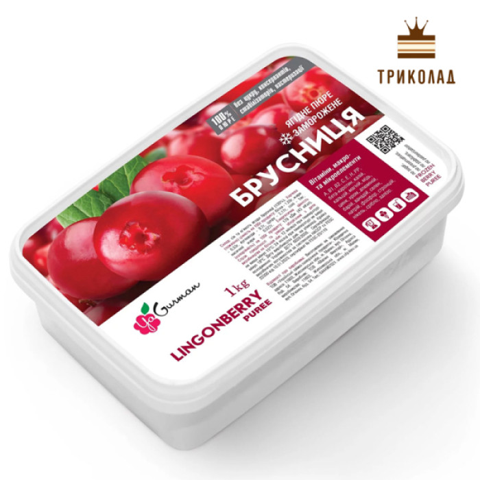 Пюре журавлини (100%) заморожене ТМ Я-Гурман 500 г Пюре журавлини (100%) заморожене ТМ Я-Гурман 500 г