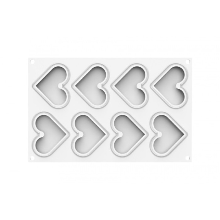 Level Hearts 35. Набір форм Silikomart, Італія Level Hearts 35. Набір форм Silikomart, Італія