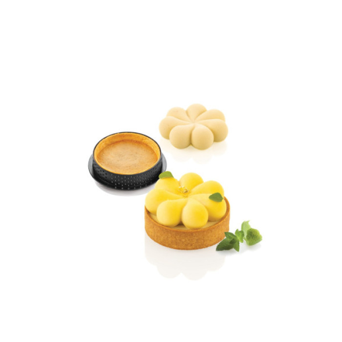 Kit Tarte Ring Blossom Ø70 (форма + 8 кілець) Набір Silikomart, Італія Kit Tarte Ring Blossom Ø70 (форма + 8 кілець) Набір Silikomart, Італія