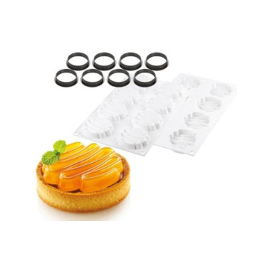 Форма силіконова Kit Tarte Honore D80 (d80, h 20mm+8 кілець), Silikomart