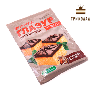 Глазур для паски шоколадний, 100 г, ТМ Украса