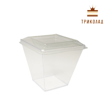 Стаканчик десертний, квадратний 