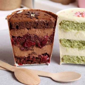 Жовтий. Стаканчик паперовий одноразовий 250 мл (Cake to go), 10 шт.
