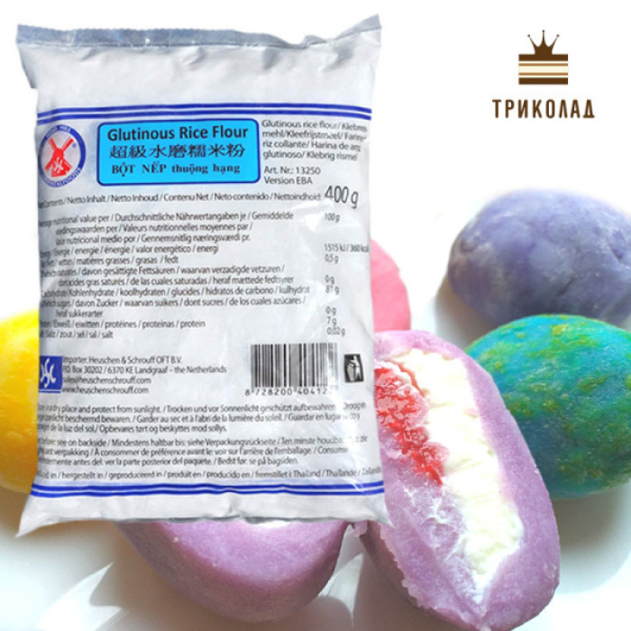 Клейке рисове борошно Glutinous Rice Flour, Wind Mill, Таїланд, 400г Клейке рисове борошно Glutinous Rice Flour, Wind Mill, Таїланд, 400г