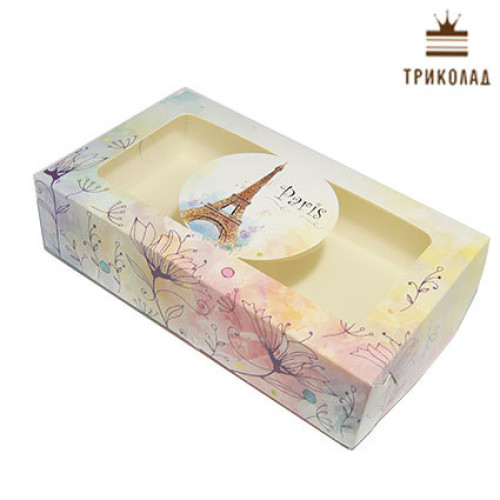 Коробка для макарунів, печива, зефіру, 
