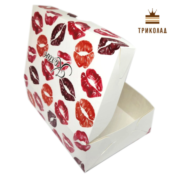 Поцілунки / Кохаю. Коробка для десертів 225 х 150 х 60 мм, LP, Україна, набір 3 шт. Поцілунки / Кохаю. Коробка для десертів 225 х 150 х 60 мм, LP, Україна, набір 3 шт.