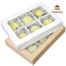Крафт коробка для моті 155 x 215 x h35 на 6 чарунок 60 х 60 х h30, VP, Україна, набір 3 шт.