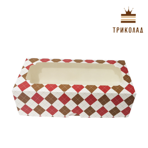Коробка для штоллена з вікном 150*300*90 мм 