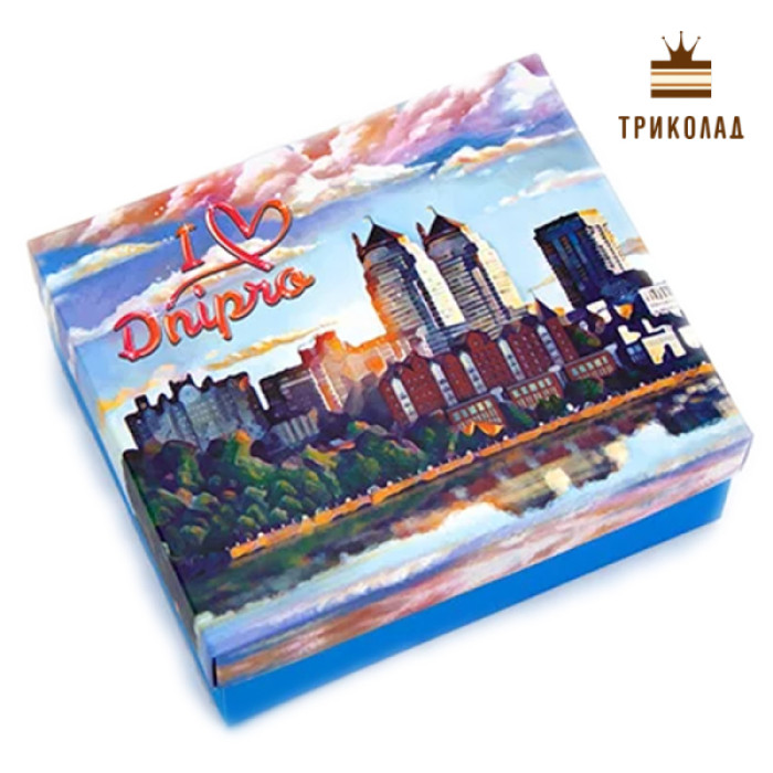 I Love Dnipro. Подарункова коробка 140 х 120 х H50 см I Love Dnipro. Подарункова коробка 140 х 120 х H50 см