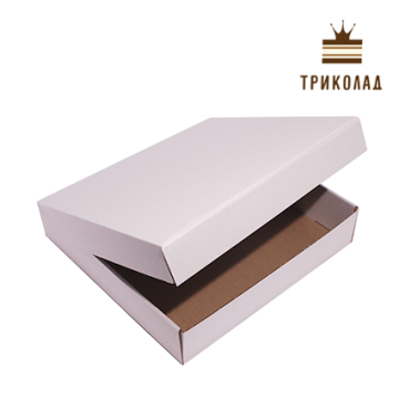 Коробка для піци біла 40*40*3,5 см, 3 шт.