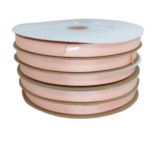 Стрічка репсова Персик, 12 мм 91,4 м (GX-213) Китай, 1шт.