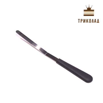 Спатула вузька з вигином, нержавіюча сталь, 29*1,2 см, Китай