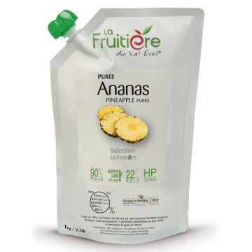 Пастеризоване пюре ананаса La Fruitiere дойпак 1 кг