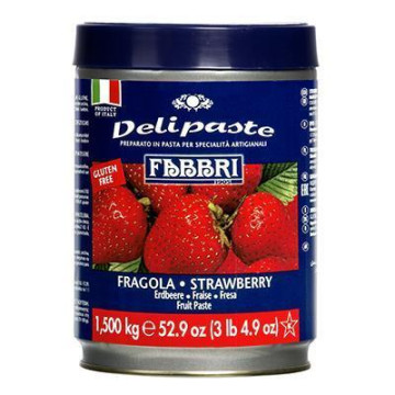 Деліпаста Полуниця. Delilpaste Strawberry. Fabbri 1905, Італія, фасування 100 г