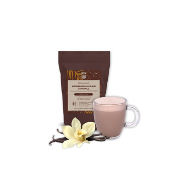 Холодний та гарячий шоколад (50% какао) з зернами ванілі Бурбон TM WOW CACAO, 200 г