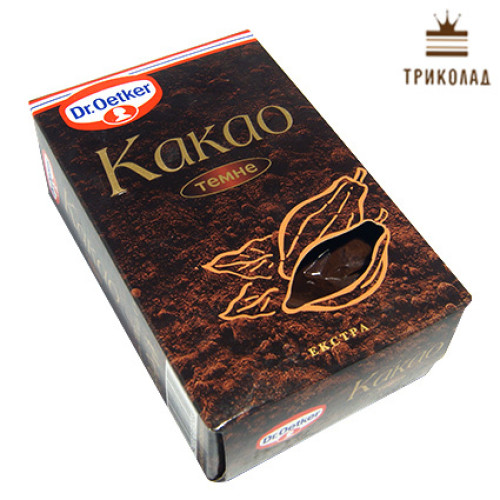 Какао (темне) порошок 20-22% Dr.Oetker, 100 г