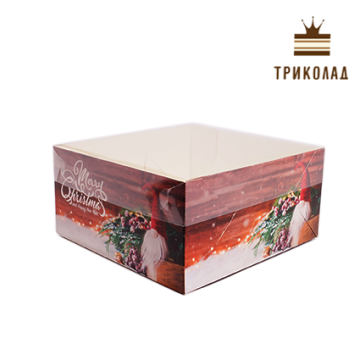 Коробка для десертів 16*16*8 см 