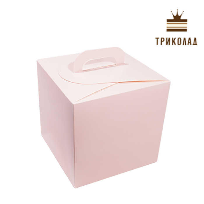 Коробка для пряничного будиночка 210*210*210 мм, колір пудри, LR, 3 шт. Коробка для пряничного будиночка 210*210*210 мм, колір пудри, LR, 3 шт.
