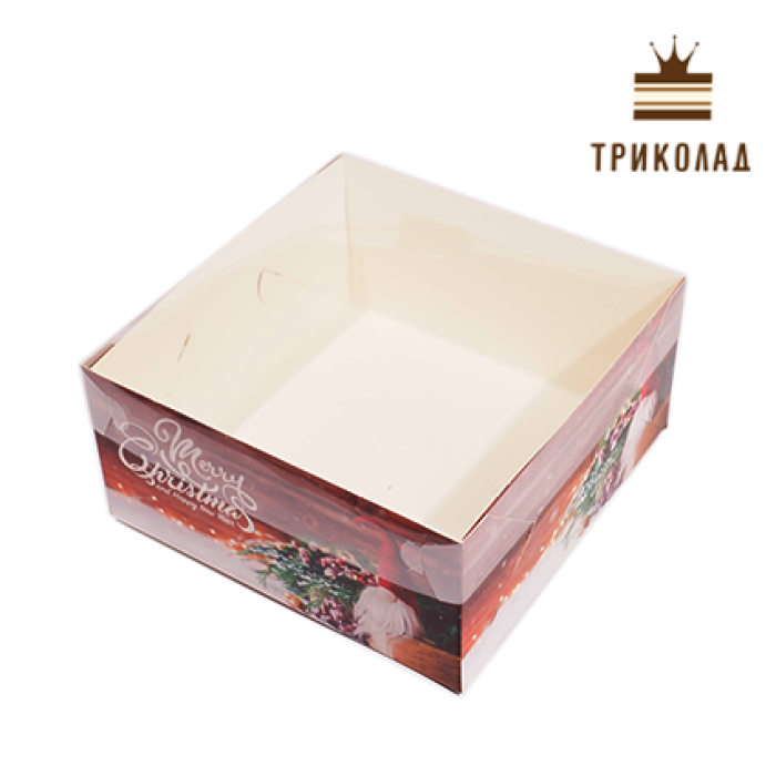 Коробка для десертів 16*16*8 см 