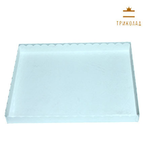 Коробка біла з прозорим верхом, 30*23,5*3 см, 3 шт.