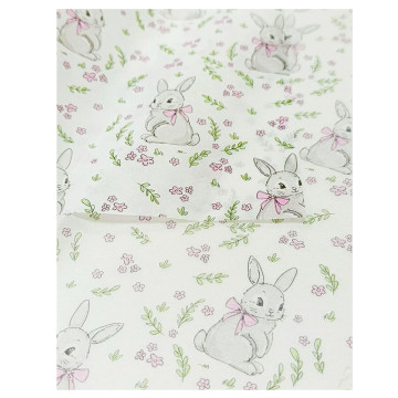 Папір тишью Кролик з бантиком 50*35 см, 5 шт