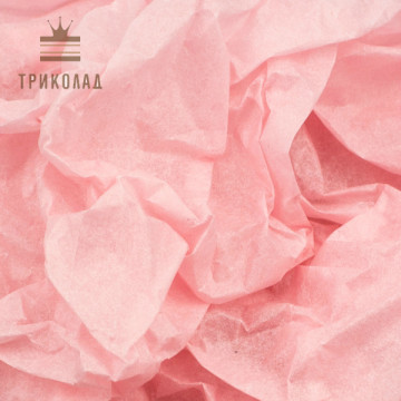 Папір тиш'ю, колір світло-рожевий, 75*50 см, 5 шт.