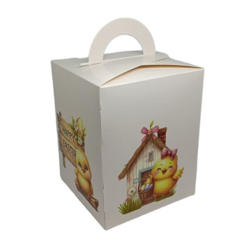 Коробка 160 х 160 х 200 мм під паску happy easter з вікном , 3 шт