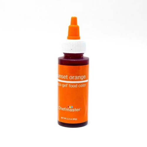 Гелевий барвник Liqua-Gel Sunset Orange, Chefmaster, 65 г