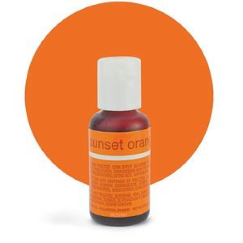 5124 Sunset Orange, харчовий гелевий барвник, Chefmaster, США, 20 г