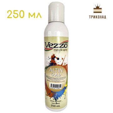Золото. Спрей-металік 250 мл. ТМ Vezzo, Туреччина, 1 шт.