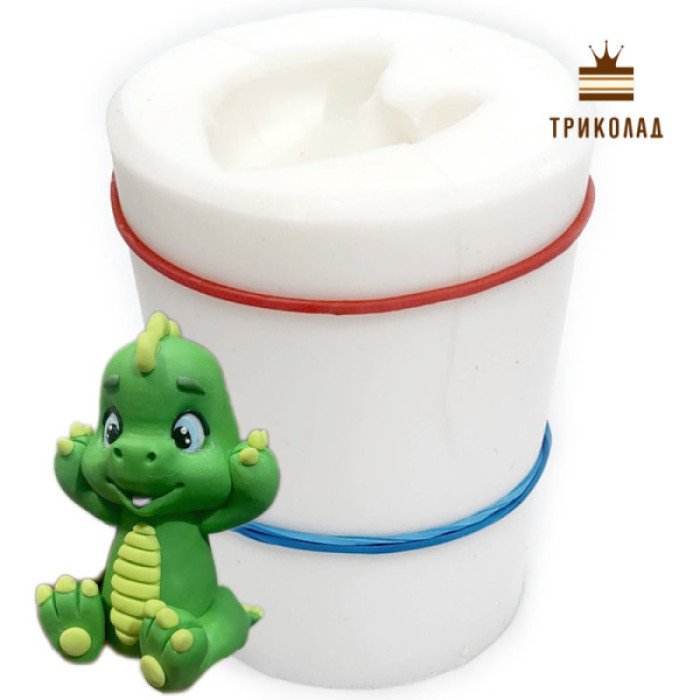 Дракоша №1. Силіконовий 3D формувальник, Україна, 1 шт. Дракоша №1. Силіконовий 3D формувальник, Україна, 1 шт.