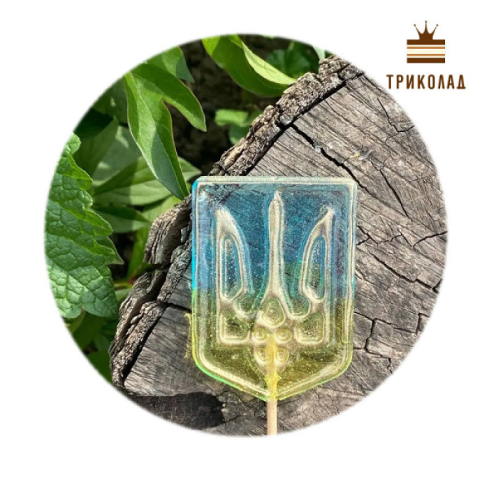 Герб України Тризуб. Молд силіконовий 158 х 72 х 7 мм на 3 чарунки 68 х 48 х 5 мм, 1 шт. Герб України Тризуб. Молд силіконовий 158 х 72 х 7 мм на 3 чарунки 68 х 48 х 5 мм, 1 шт.