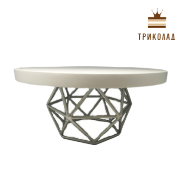 Підставка для торта Loft із срібною ніжкою (d 30,7 см)