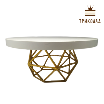 Підставка для торта Loft з золотою ніжкою (d 30,7 см)